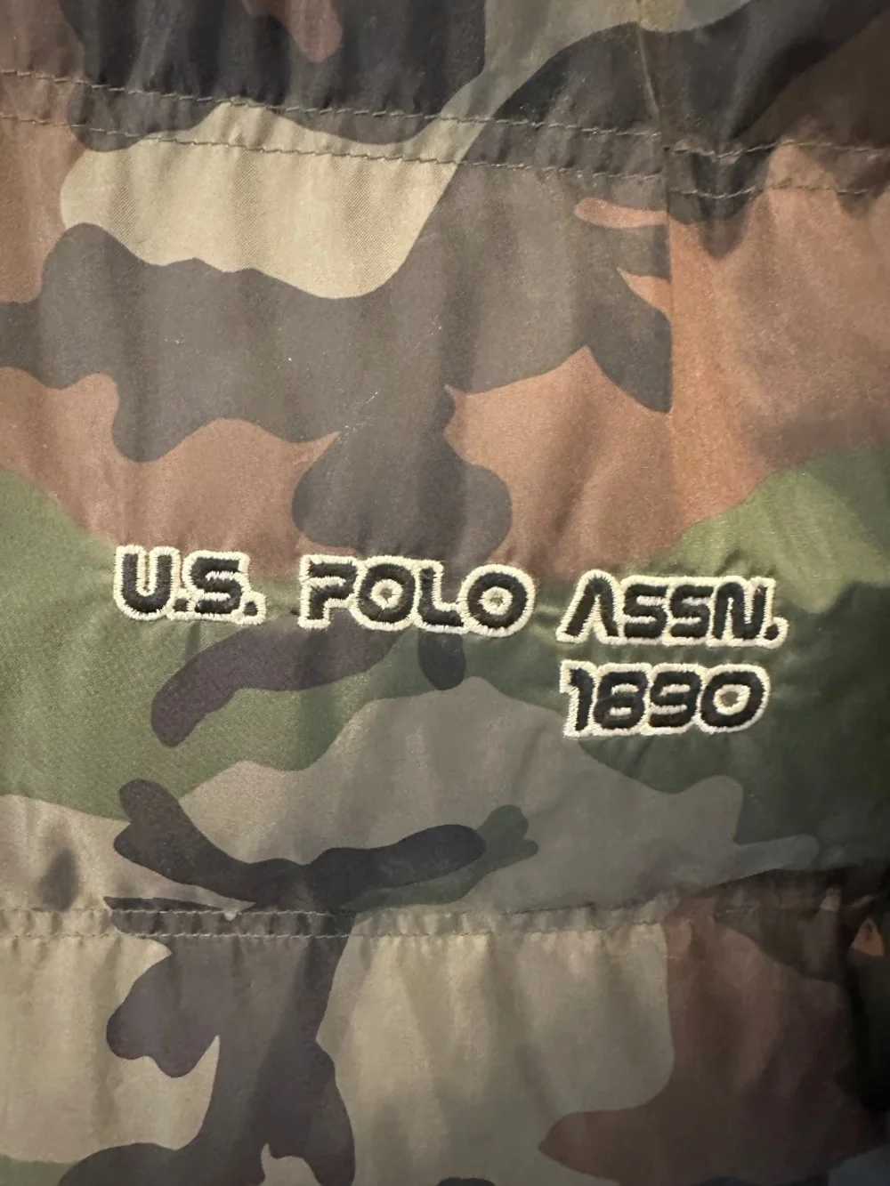 NWT Mens US Polo Camo Puffer Jacket Large